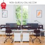 Caisson de bureau à roulettes - Sans poignée - 3 tiroirs L 41.6 x H 58.6 cm - Basic