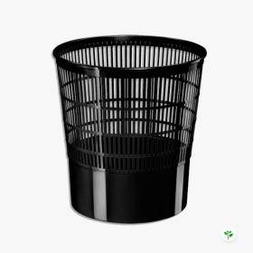 Corbeille à papier Noir pour bureau - 16 litres