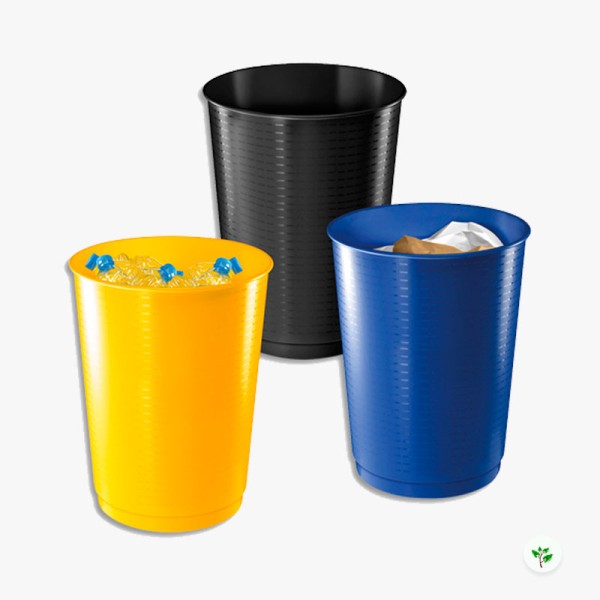 Lot de 3 corbeilles pour tri sélectif - 40 litres - CEP