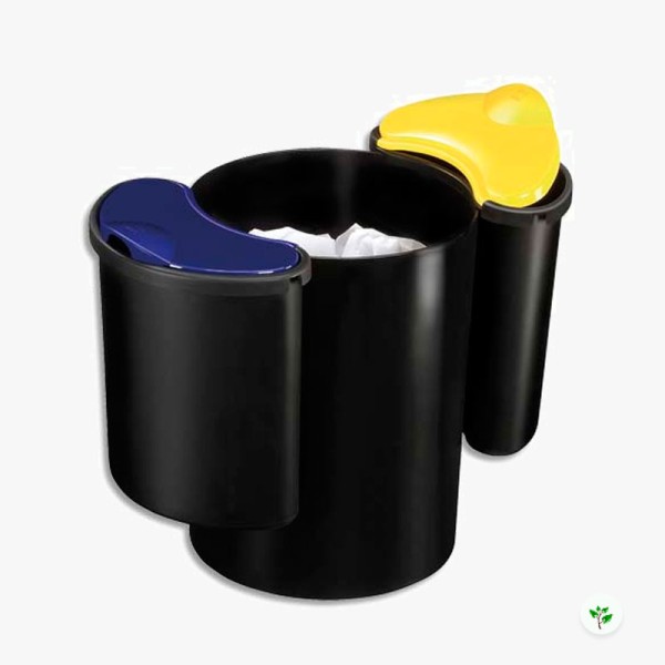 Kit 1 corbeille + 2 compartiments pour tri sélectif -  CEP