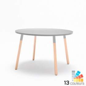 Table de réunion et de détente ronde 4 personnes - Ø 1m - Wallis