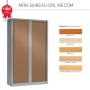Armoire à rideaux coulissants