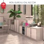 Armoire de bureau à rideaux coulissants - H.100 x L.80/100/120 cm - Série A