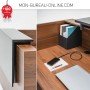 Banque d'accueil droite - Lumineuse L 2.44 à 3.04 m - Tera
