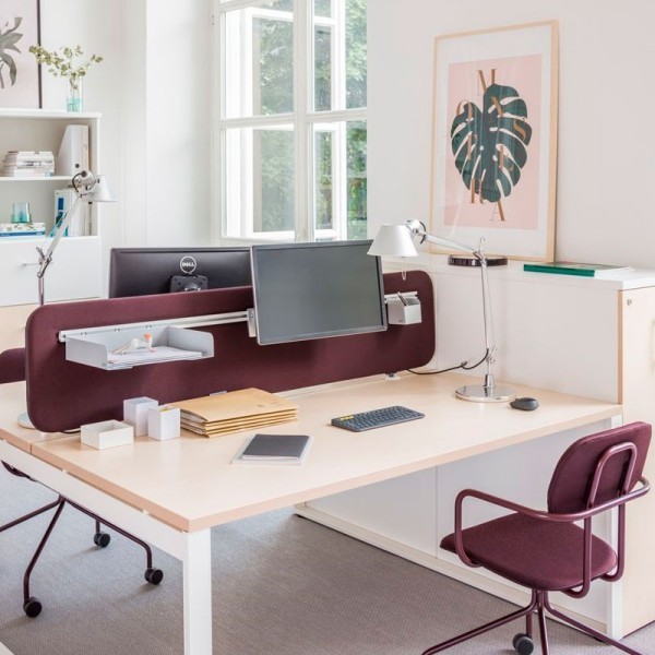 Séparateur de Bureau Séparateur de Confidentialité Comptoir de Caisse pour Panneau de Séparation Centre d'Appel Comptoir Blanc