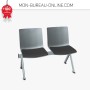 Banc d'accueil sans accoudoir - 2 places - Shila