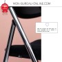 Lot de 2 chaises de bureau pliables - Diva