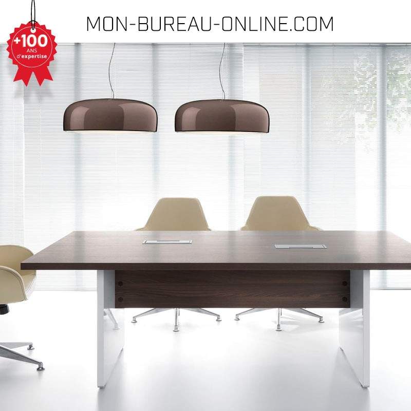 Costway Table de Conférence Table de Réunion 180 x 90 CM pour 8-10