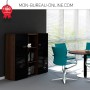 Armoire haute pour bureau de direction H.128 cm Haut de gamme - Mito