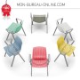 Chaise visiteur et clientèle avec accoudoirs - Empilable - Anti-UV - Lobby