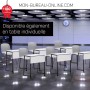 Table mobile pour salle de formation - 2 personnes