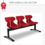 Chaise visiteur sur poutre - 3 places