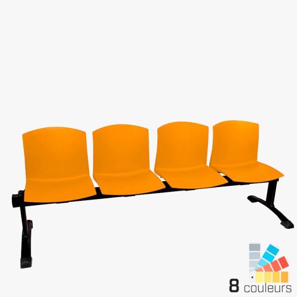 Chaise d'accueil sur poutre - 2 à 5 places