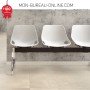 Chaise 2 à 5 places pour salle d'attente