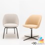 Fauteuil avec dossier bas de réunion Design