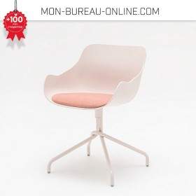 Siège pivotant visiteur beige