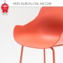Siège visiteur Design orange