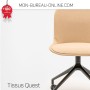 Chaise visiteur beige Baltic