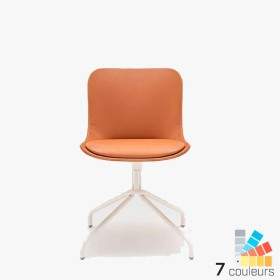 Fauteuil visiteur design cuir, similicuir et chrome Class M - Mobilier de  bureau professionnel