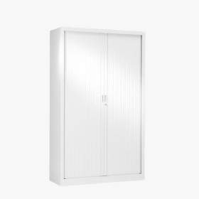 Armoire à rideaux coulissante blanc