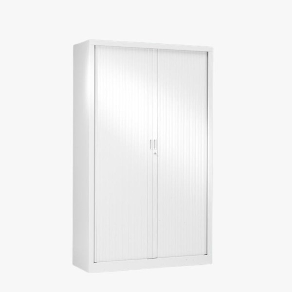 Armoire à rideaux coulissante blanc