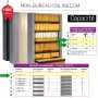 Armoire rideaux