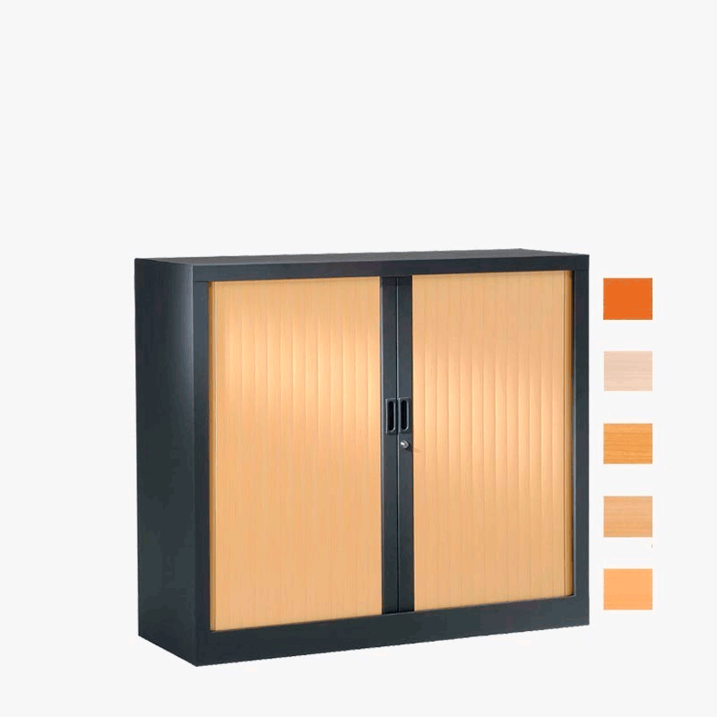 Armoire Métallique Hoggar Gjoll 1.27m² - 143x89x186cm, Garantie 10 Ans, Taupe