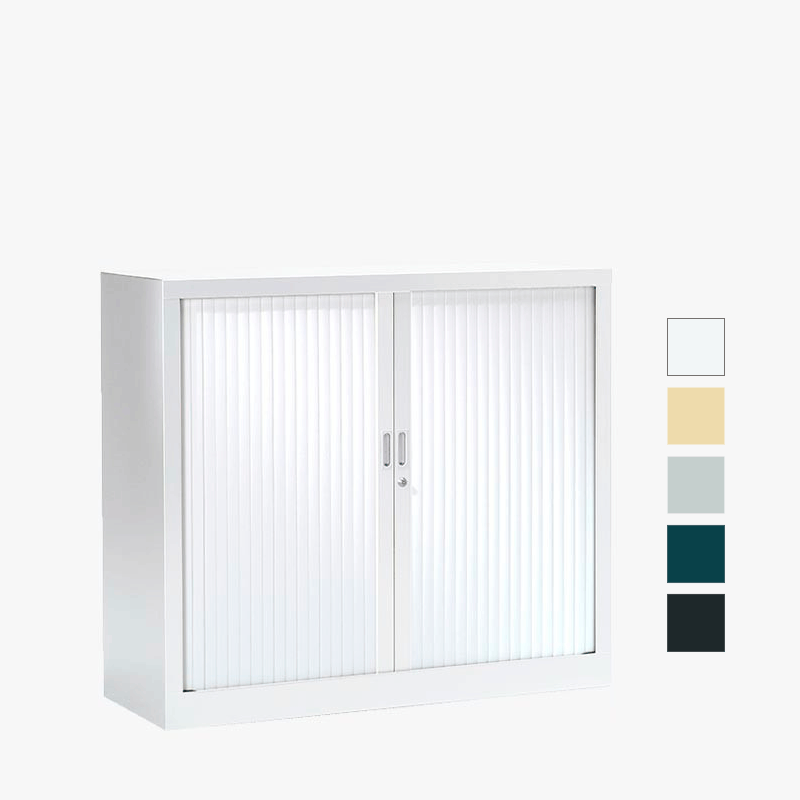 Armoire métallique à rideaux pour bureau Hauteur 100cm 6 coloris