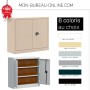 Armoire de bureau beige