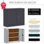 Armoire bureau H.100 x L.100 Anthracite