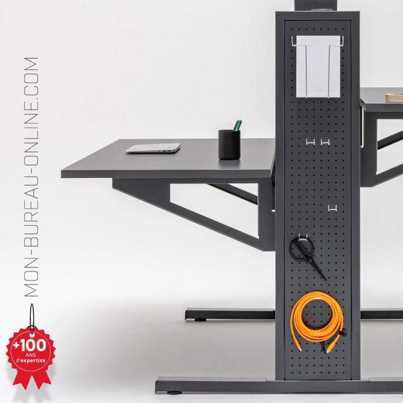 Bureau intelligent double réglable en hauteur - Électrique