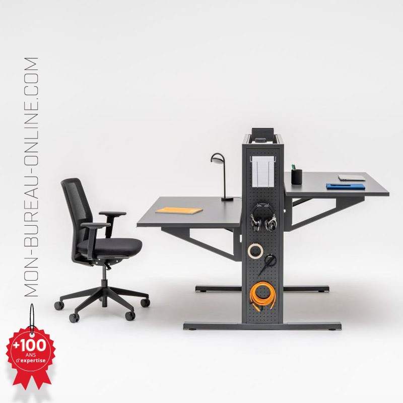 Bureau intelligent double réglable en hauteur - Électrique