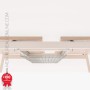 Chemin de câble pour bureau double Bench - L 105 x H 12 cm - SG220