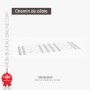 Chemin de câble pour bureau double Bench - L 105 x H 12 cm - SG220