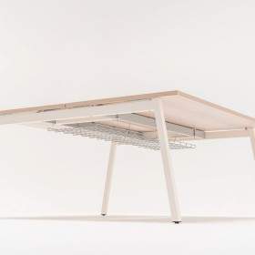 Chemin de câble pour bureau double Bench - L 145 x H 12 cm - SG260