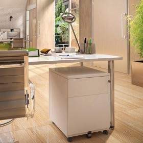 Caisson de bureau blanc