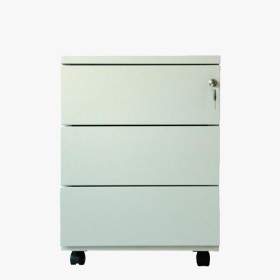 Caisson de bureau mobile blanc