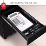 Caisson de bureau métallique - 3 tiroirs L 30 x H 60 cm - Blanc