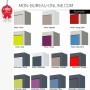 Vestiaire métallique multicases - 6 casiers H.180 x L.90 cm - 7 coloris