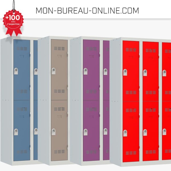 casier vestiaire métallique- mobilier occasion- ALLÉE DU BUREAU