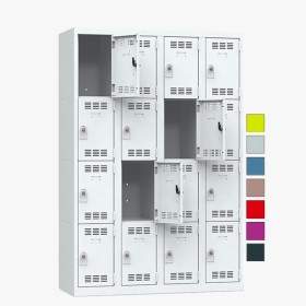 Vestiaire blanc 16 casiers