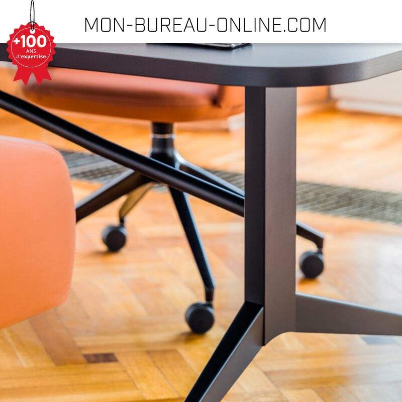 Table de réunion pliante sur roulettes pour 12 personnes