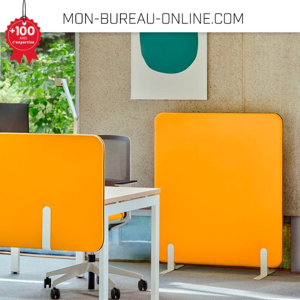 Lot De 6 Séparateurs De Bureau Acoustiques 61x61 Cm – En Feutre, Réduction Bruit Et Distractions Visuelles