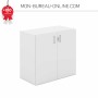 Armoire de bureau - H. 72 cm - Blanc