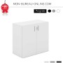 Armoire de bureau - Blanc