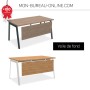 Bureau droit Design - 1 à 2m - Ogi M