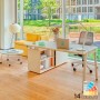 Bureau d'angle avec caisson