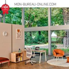 Bureau d'angle avec rangement