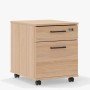 Caisson de bureau - 2 tiroirs - L 41.50 x H 51 cm - Chêne ambré - Madera