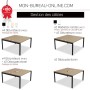 bureau double avec prises